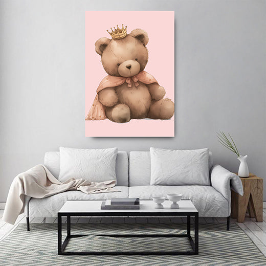 Kunstdruck Teddy-König