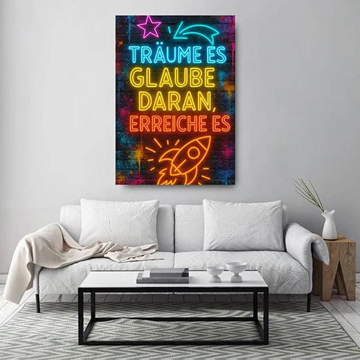 Kunstdruck träume es glaube es