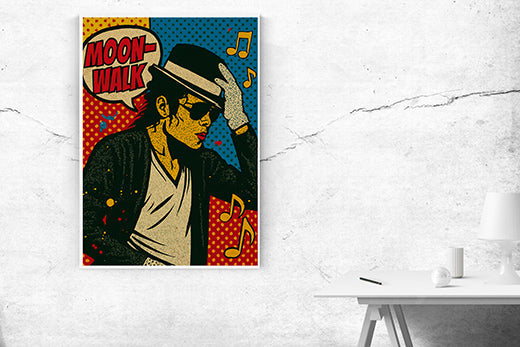 Kunstdruck M Jackson