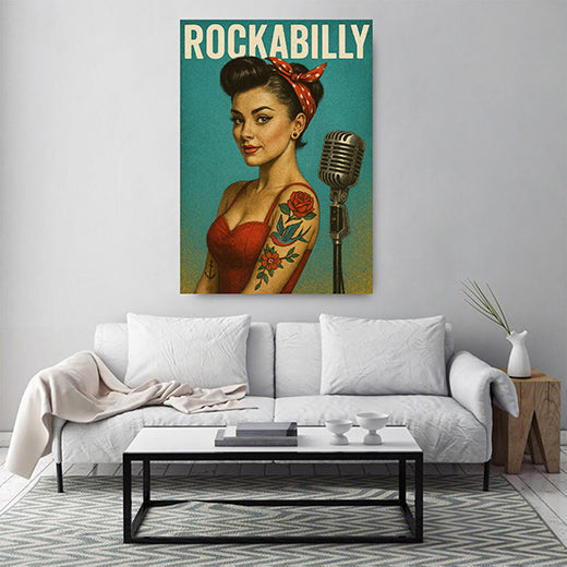 Kunstdruck Rockabilly Girl 3
