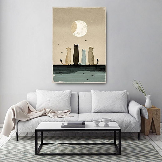 Kunstdruck Katzencrew 