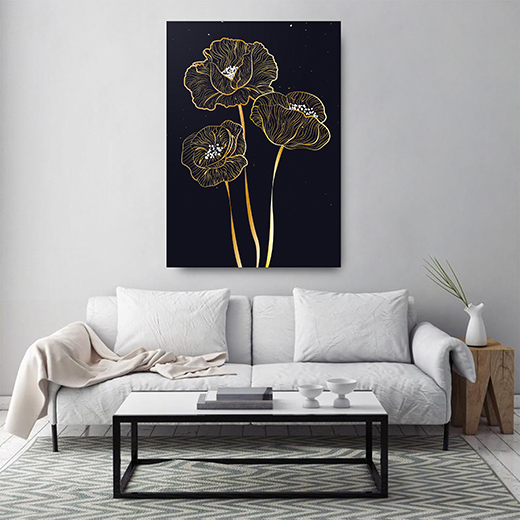 Kunstdruck Mohnblumen 