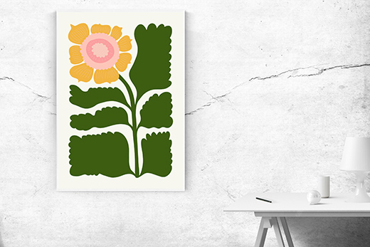 Kunstdruck Sonnenblume 