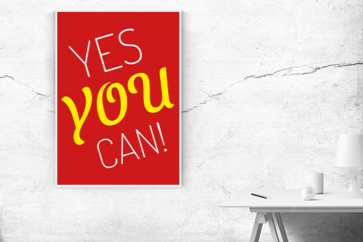 Kunstdruck yes you can rot 