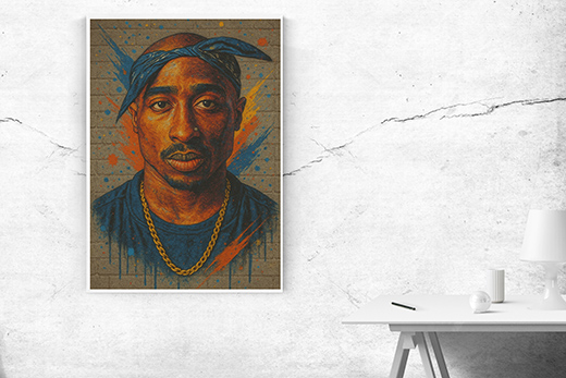Kunstdruck 2 Pac Wall 