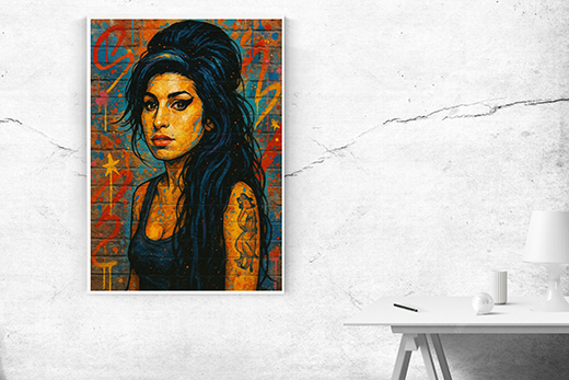 Kunstdruck AMY bunt Wall 