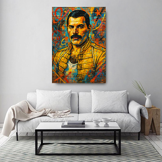 Kunstdruck Freddie wall 
