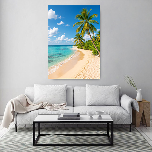 Kunstdruck Palmenstrand II