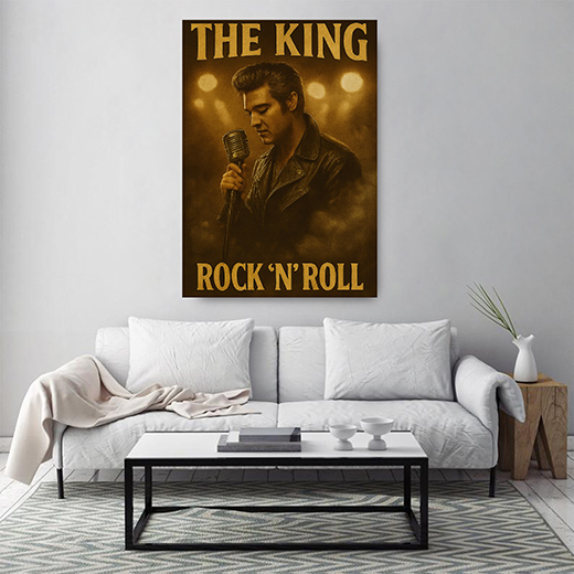 Kunstdruck King of Rock-n-Roll 2