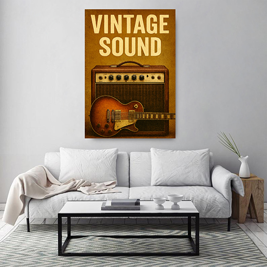 Kunstdruck Plakat VINTAGE SOUND