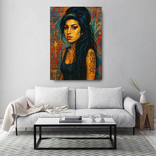 Kunstdruck AMY bunt Wall