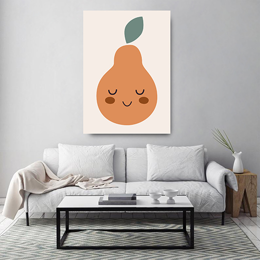 Kunstdruck lächelnde Birne