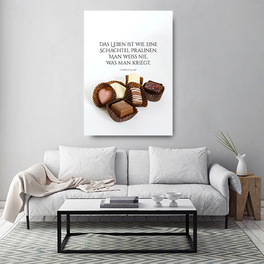 Kunstdruck Schachtel Pralinen