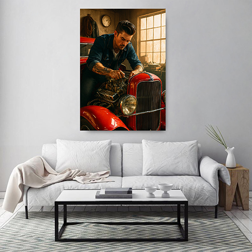 Kunstdruck Hot-Rod Schrauber