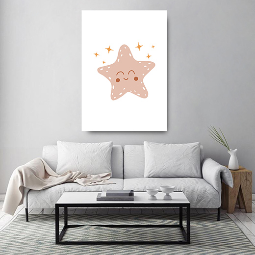 Kunstdruck lächelndes Sternchen