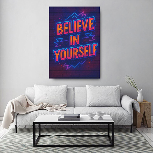 Kunstdruck believe in yourself