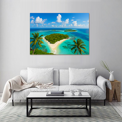 Kunstdruck Meer und Inseln II