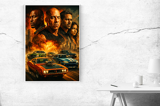 Kunstdruck Fast Furios