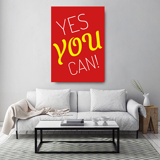 Kunstdruck yes you can rot