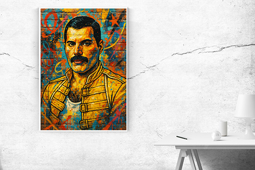Kunstdruck Freddie wall