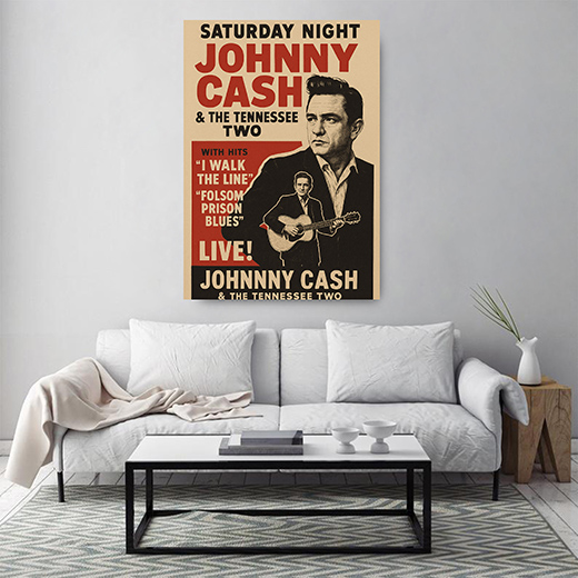 Kunstdruck Johnny Cash Plakat 2